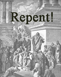 Jonah is preaching repentance